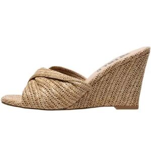 Stylish Tan Wedge Sandals